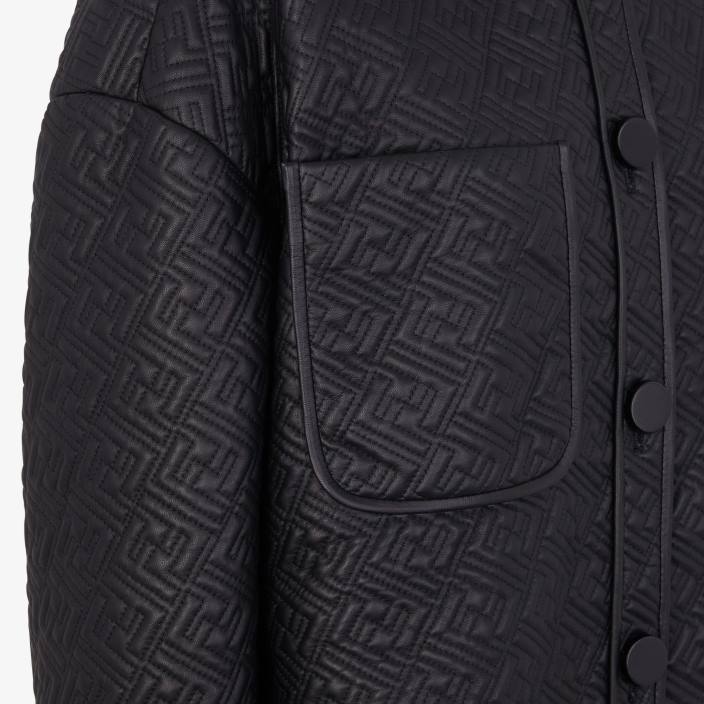 ženske nappa usnjena jakna Črna Fendi oblačila Z68L1236