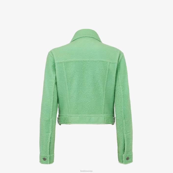 ženske strižla jakna zelena Fendi oblačila Z68L1094