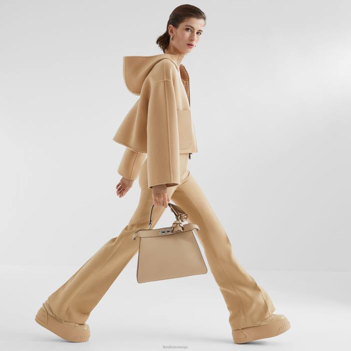 ženske volnena jakna bež Fendi oblačila Z68L1110