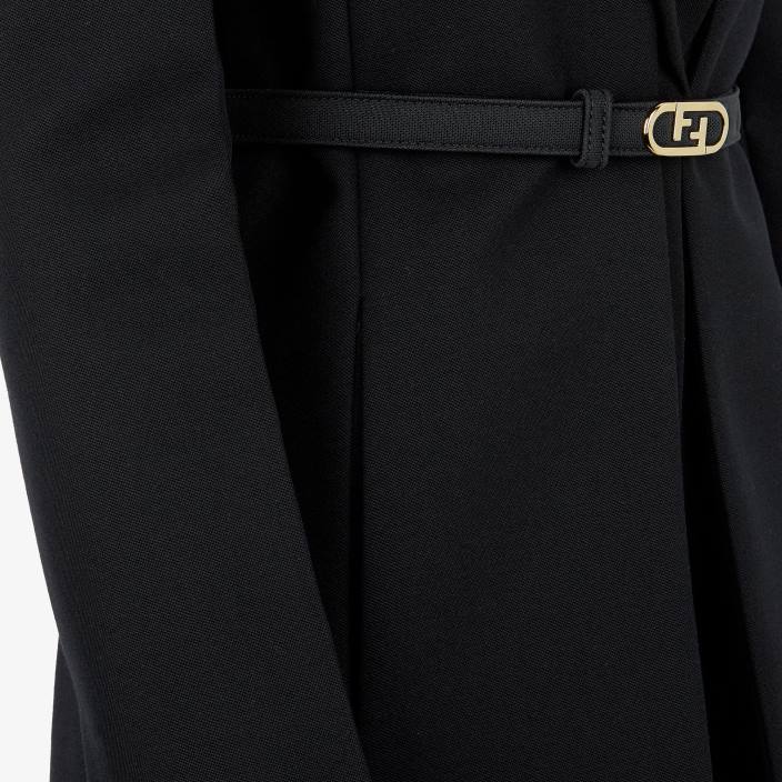 ženske volnena jakna Črna Fendi oblačila Z68L1232