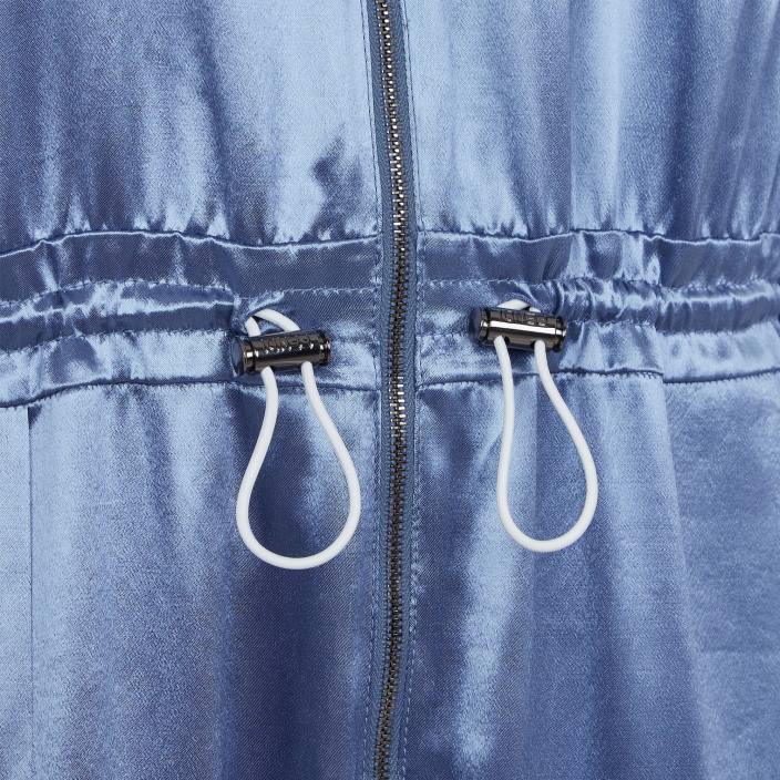 ženske igralna obleka iz viskoznega satena modra Fendi oblačila Z68L1160