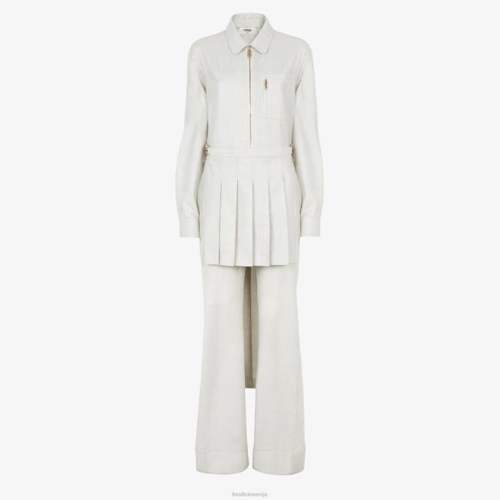 ženske volneni kombinezon bela Fendi oblačila Z68L981