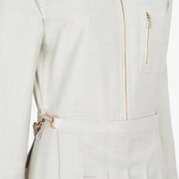 ženske volneni kombinezon bela Fendi oblačila Z68L981