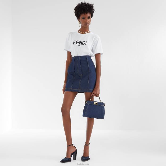 ženske denim krilo modra Fendi oblačila Z68L1198
