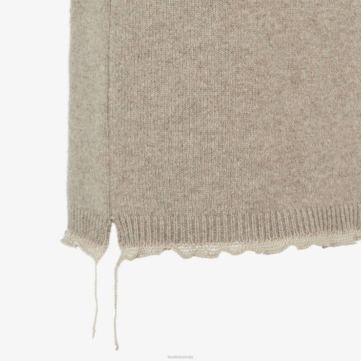 ženske krilo iz kašmirja bež Fendi oblačila Z68L959