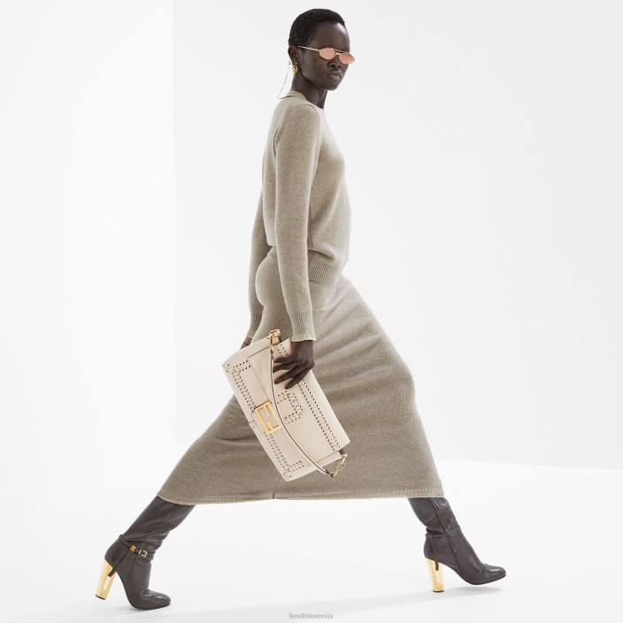 ženske krilo iz kašmirja bež Fendi oblačila Z68L959