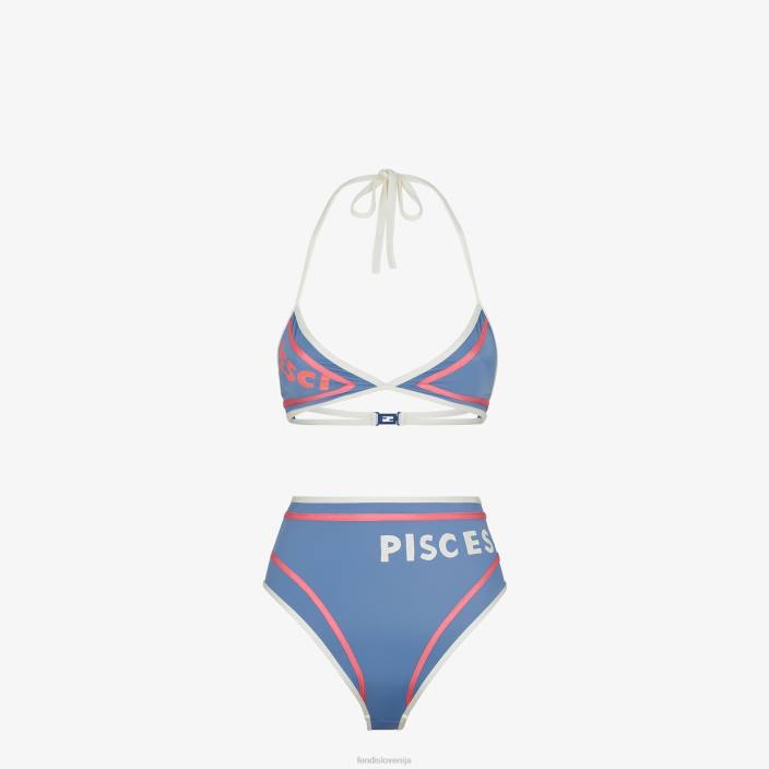 ženske bikini iz lycre modra Fendi oblačila Z68L1024