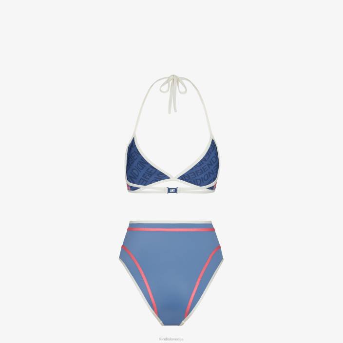 ženske bikini iz lycre modra Fendi oblačila Z68L1024