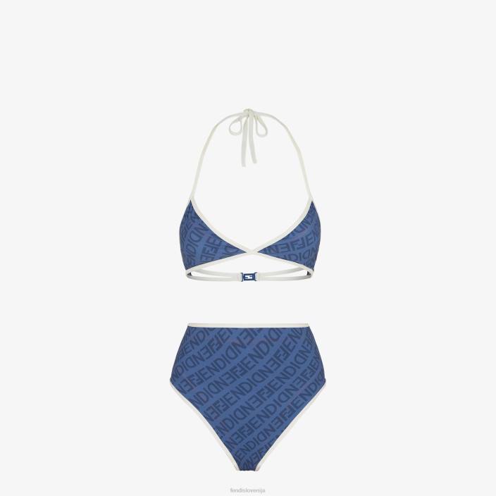 ženske bikini iz lycre modra Fendi oblačila Z68L1024