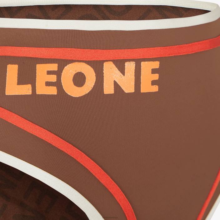 ženske bikini iz lycre rjav Fendi oblačila Z68L1054