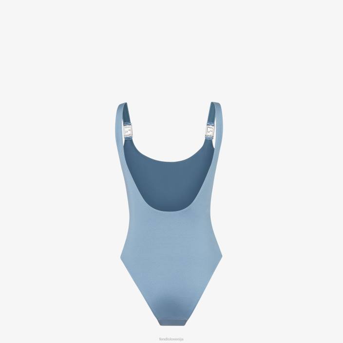 ženske enodelne kopalke iz lycre modra Fendi oblačila Z68L1161