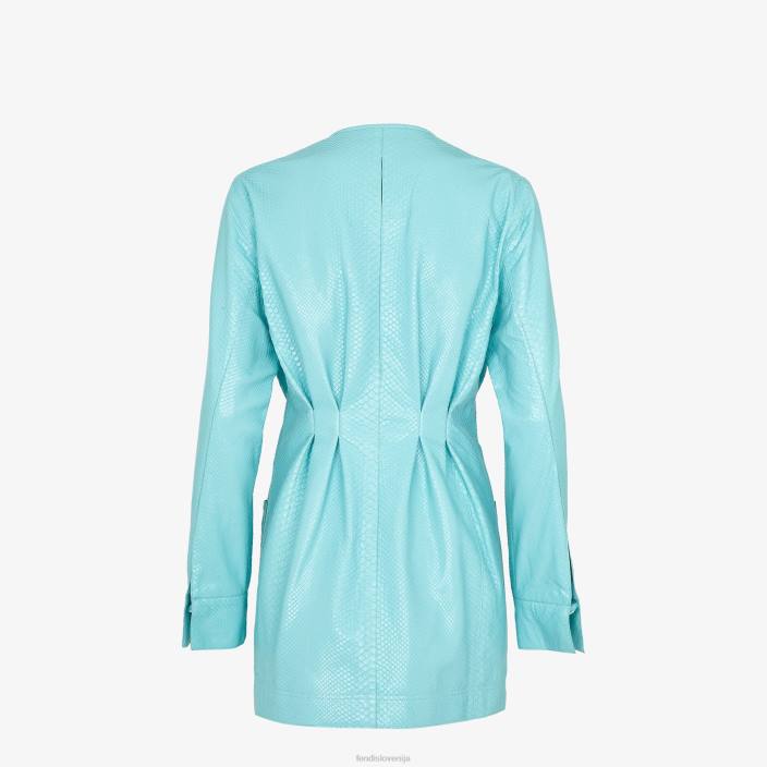 ženske obleka iz pitona svetlo modra Fendi oblačila Z68L1189