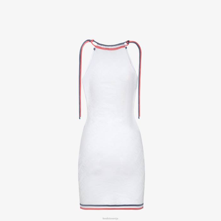 ženske obleka iz viskoze bela Fendi oblačila Z68L1021