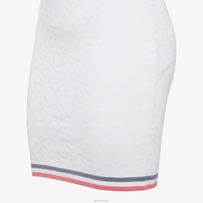 ženske obleka iz viskoze bela Fendi oblačila Z68L1021