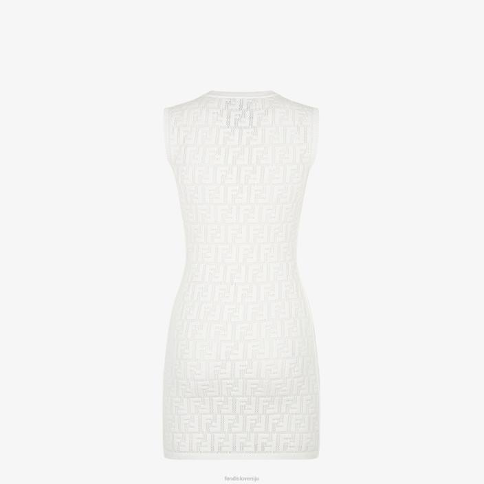 ženske obleka iz viskoze bela Fendi oblačila Z68L1071