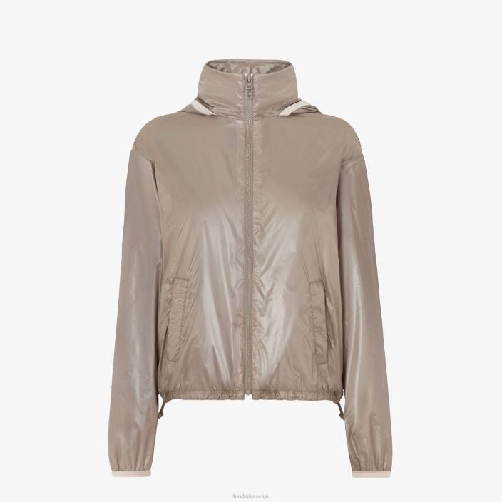 ženske dove najlonska vetrovka bež Fendi oblačila Z68L1201