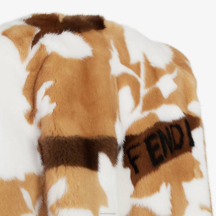 ženske mink plašč večbarvna Fendi oblačila Z68L1139