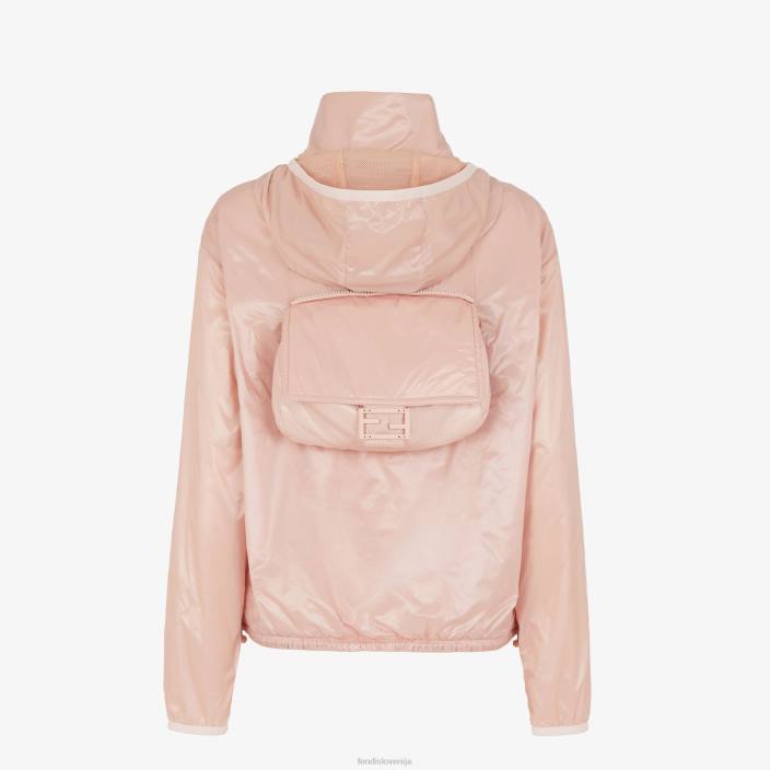 ženske najlonska vetrovka roza Fendi oblačila Z68L1202
