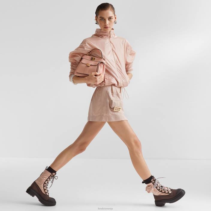 ženske najlonska vetrovka roza Fendi oblačila Z68L1202