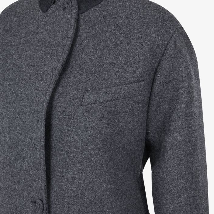 ženske volneni plašč siva Fendi oblačila Z68L1215