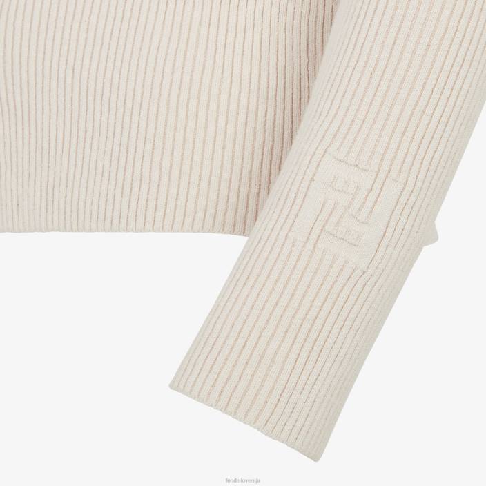 ženske bombažna jopica bež Fendi oblačila Z68L1064