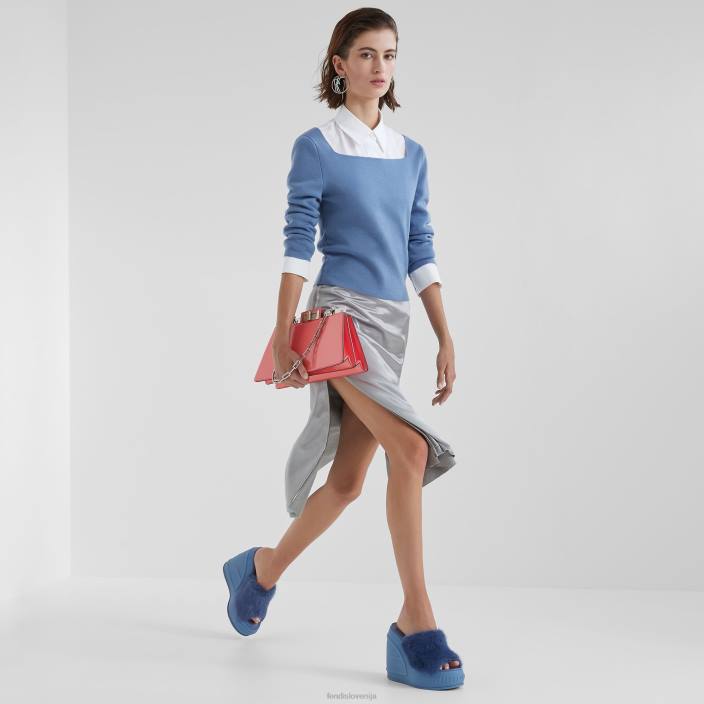 ženske bombažni pulover modra Fendi oblačila Z68L1147