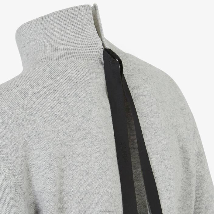 ženske pulover iz kašmirja in volne siva Fendi oblačila Z68L1118