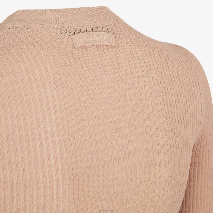 ženske pulover iz viskoze bež Fendi oblačila Z68L1065
