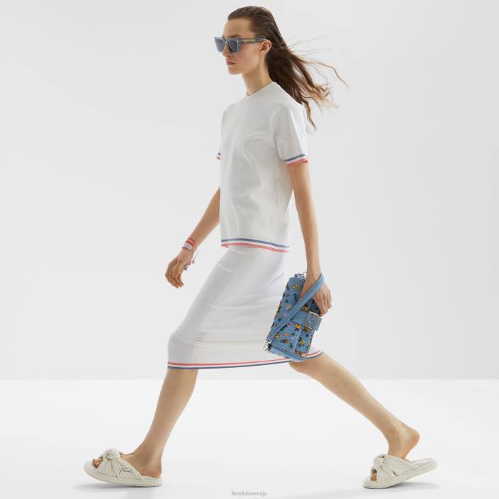 ženske pulover iz viskoze bela Fendi oblačila Z68L1035