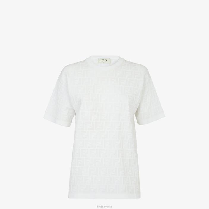 ženske pulover iz viskoze bela Fendi oblačila Z68L1162