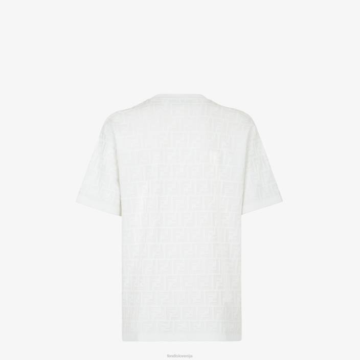 ženske pulover iz viskoze bela Fendi oblačila Z68L1162