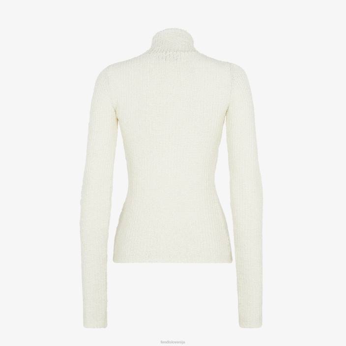 ženske pulover iz viskoze bela Fendi oblačila Z68L987