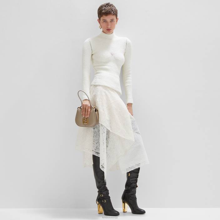 ženske pulover iz viskoze bela Fendi oblačila Z68L987