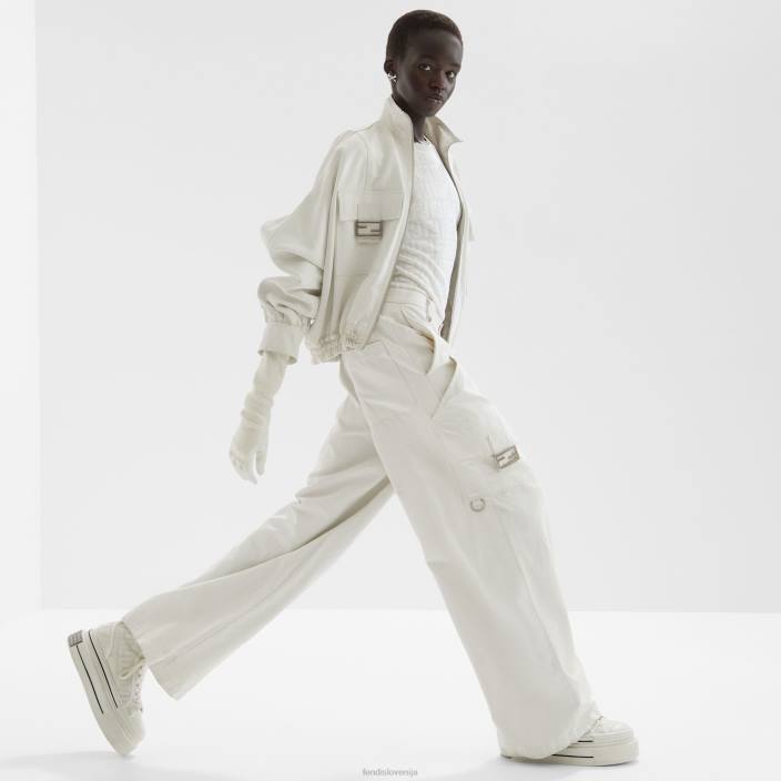 ženske pulover iz viskoze in bombaža bela Fendi oblačila Z68L992