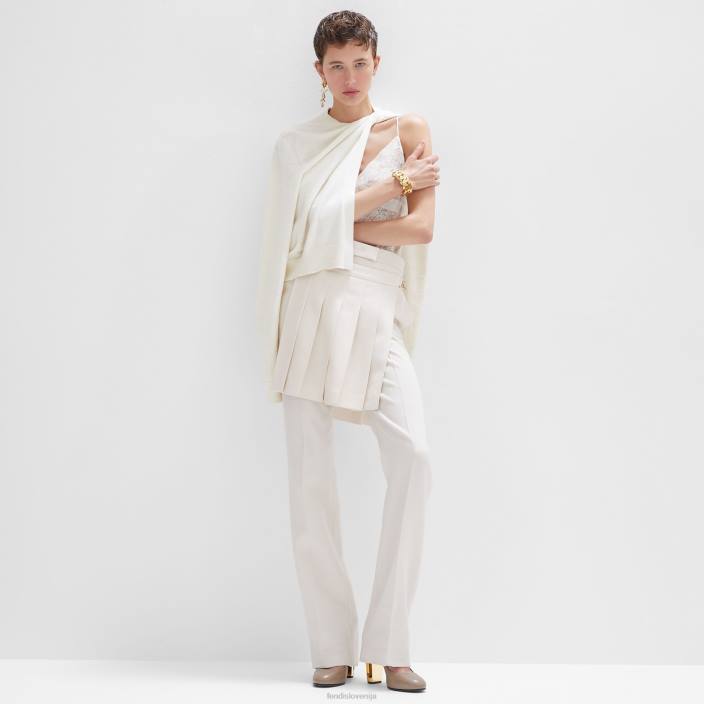 ženske volnena jopica bela Fendi oblačila Z68L924