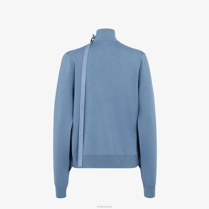 ženske volneni pulover modra Fendi oblačila Z68L1120