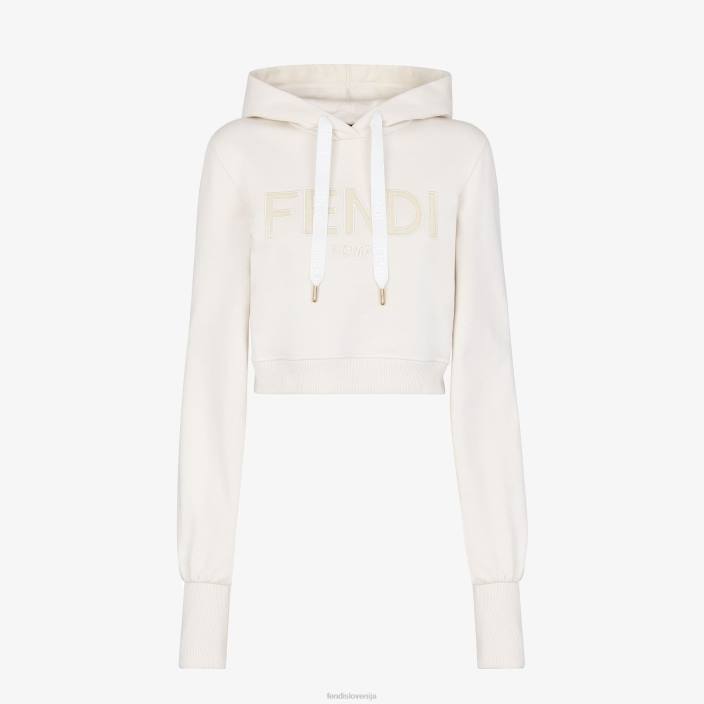 ženske bombažna jopica bela Fendi oblačila Z68L1234