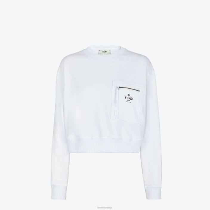 ženske jopica iz džersija bela Fendi oblačila Z68L1144