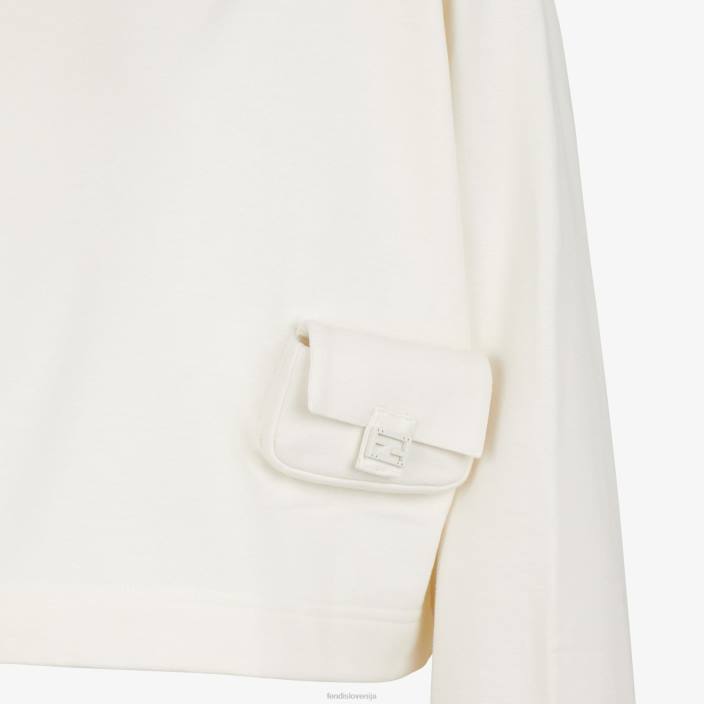 ženske jopica iz džersija bela Fendi oblačila Z68L1151