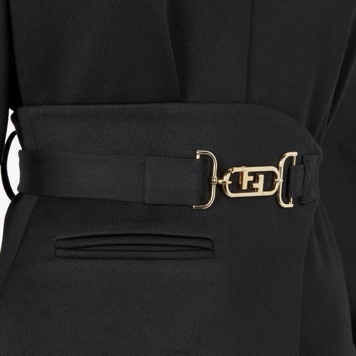 ženske jopica iz džersija Črna Fendi oblačila Z68L1210