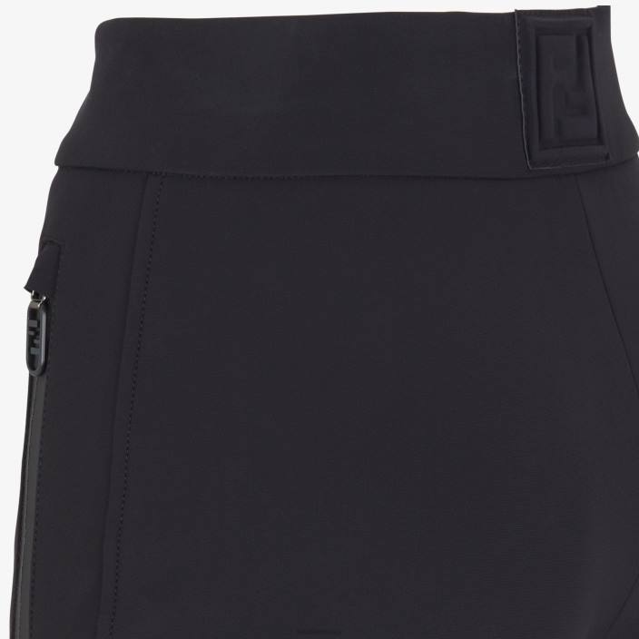 ženske hlače iz tehnološke tkanine Črna Fendi oblačila Z68L1172