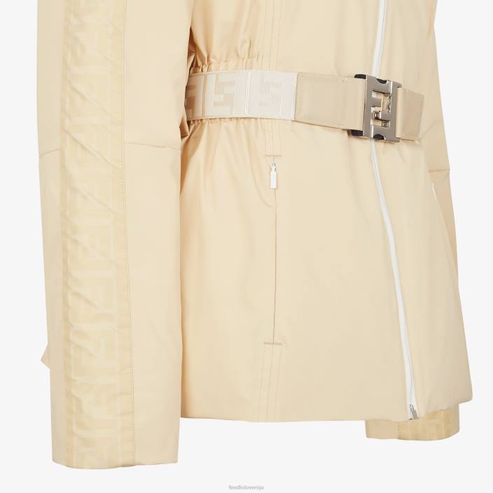 ženske smučarska jakna iz najlona bela Fendi oblačila Z68L1239