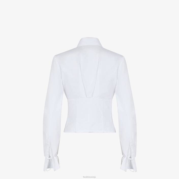 ženske bombažna majica bela Fendi oblačila Z68L1228