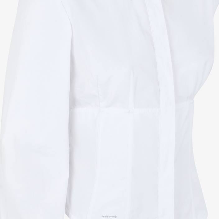 ženske bombažna majica bela Fendi oblačila Z68L1228