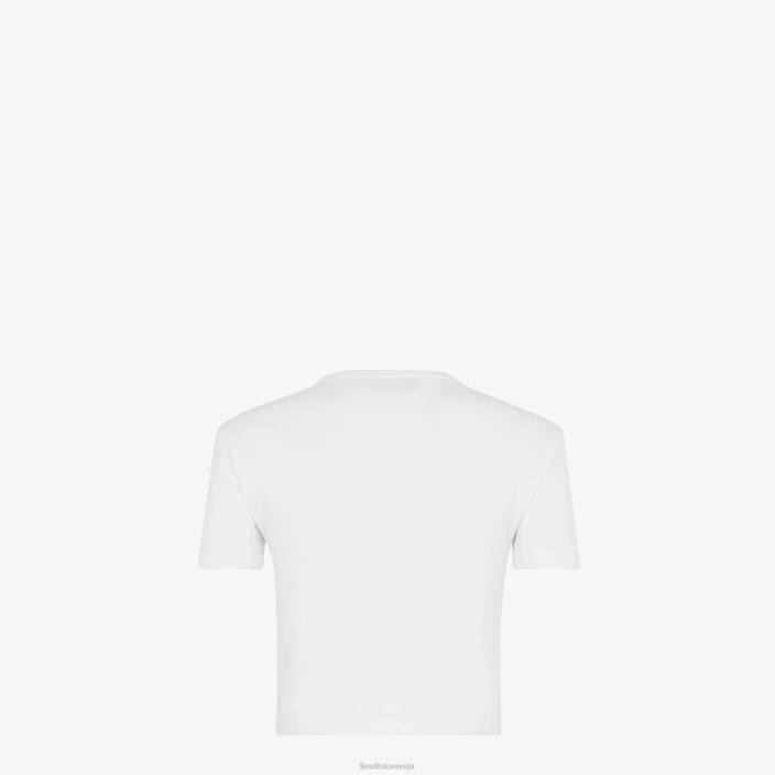 ženske bombažni jopič bela Fendi oblačila Z68L936