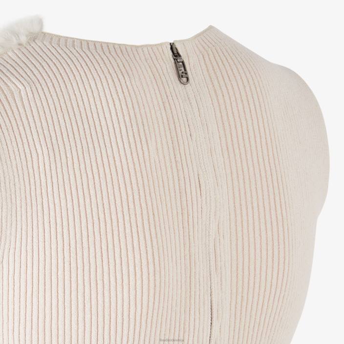 ženske mink top bela Fendi oblačila Z68L1164
