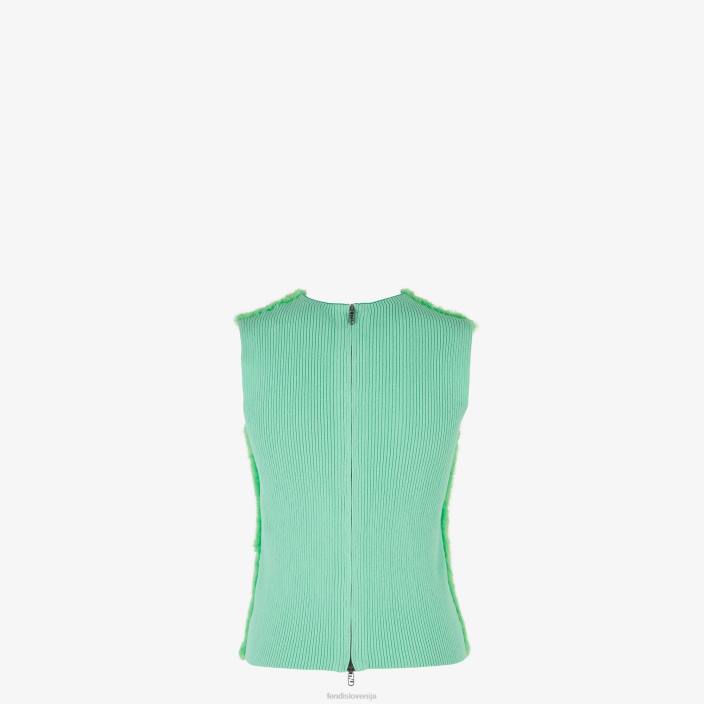 ženske mink top zelena Fendi oblačila Z68L1109