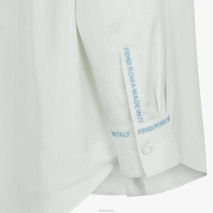ženske svilena srajca svetlo modra Fendi oblačila Z68L979
