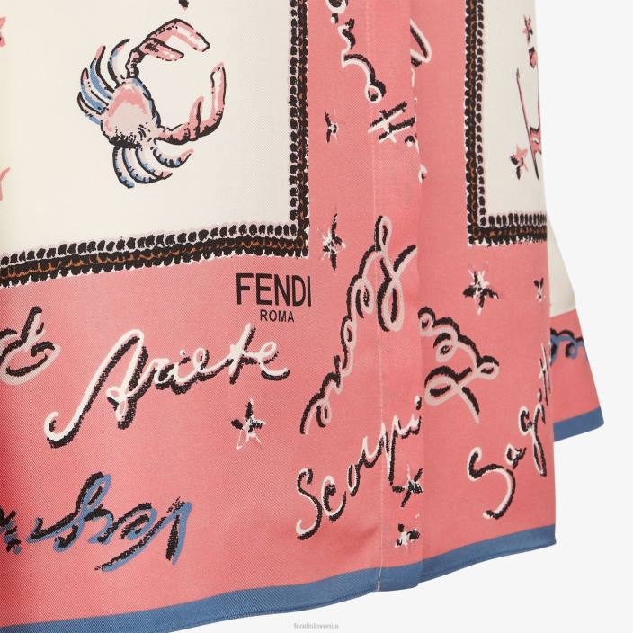 ženske svilena srajca večbarvna Fendi oblačila Z68L1037