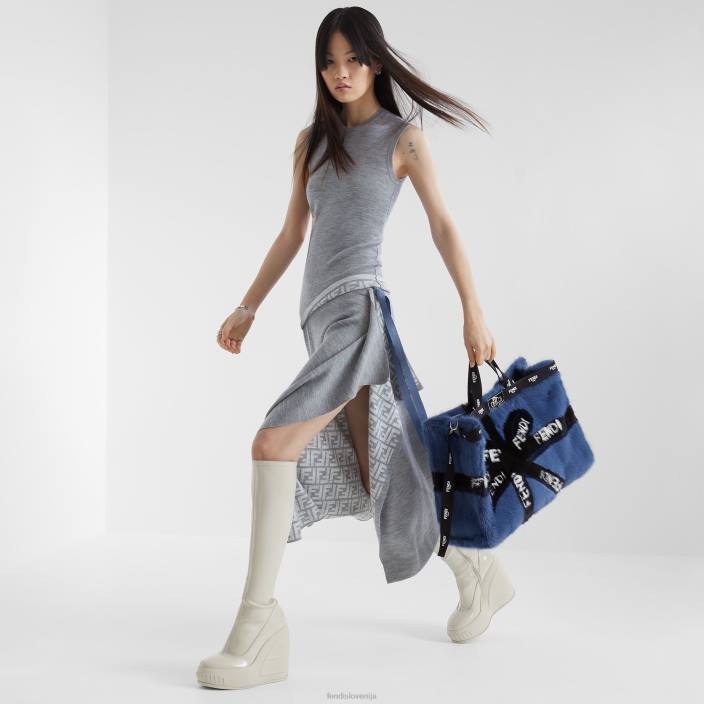 ženske volneni vrh siva Fendi oblačila Z68L1100